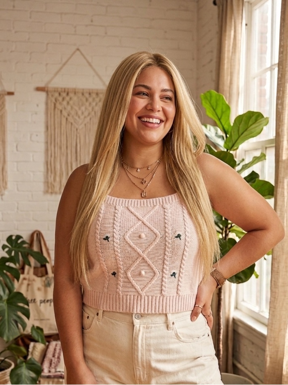 wild fable Light Blush Knit Sweater
